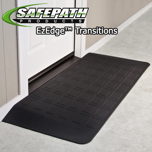 Ez Edge Rubber wheelchair ramps for ADA compliance Safepath products. EZEdge Threshold Ramps Better than EZ Access. Disabled Veteran
