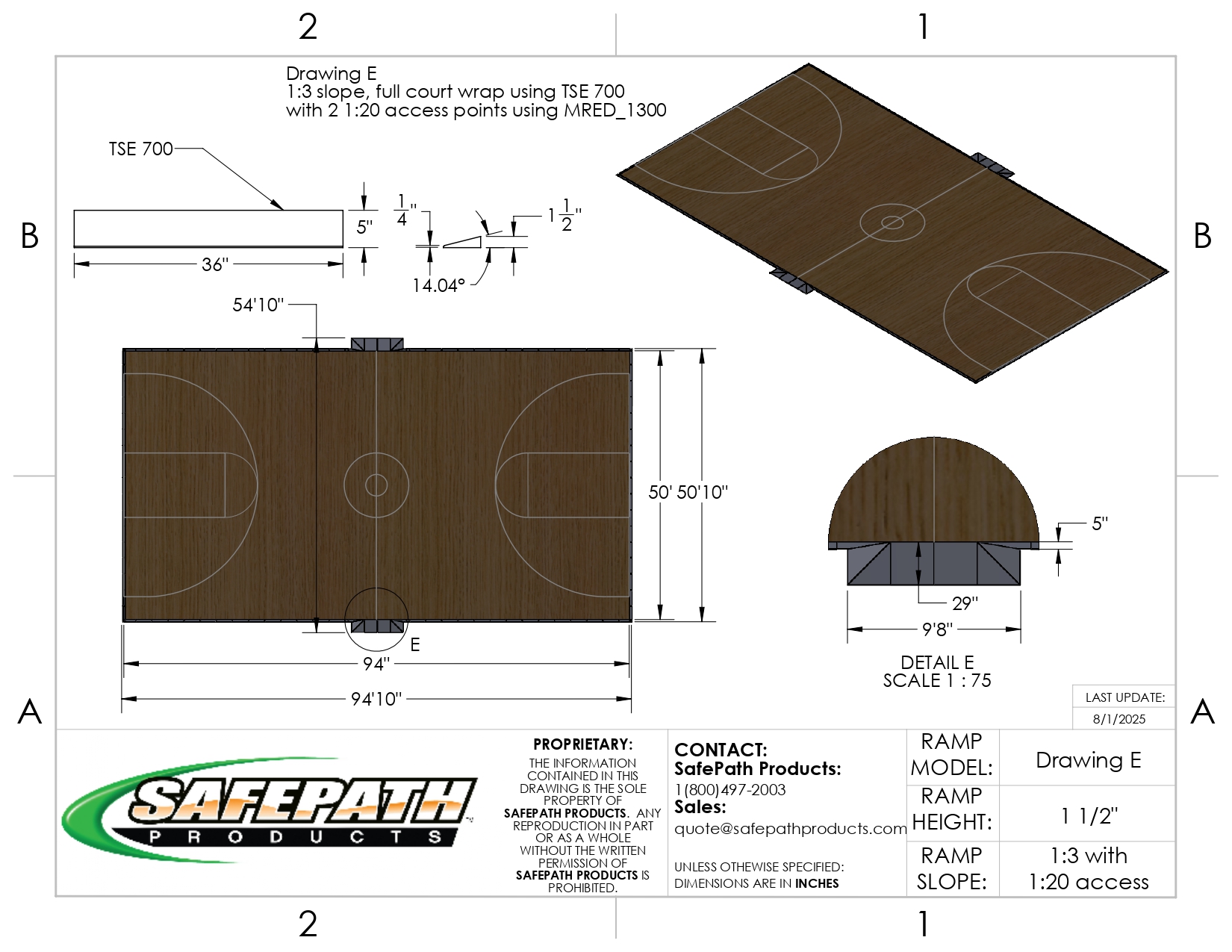 CourtEdge Designs - Drawing E